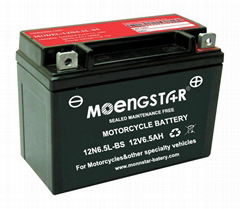 12n6.5L-BS Sealed Maintenance Free Motorcycle Battery