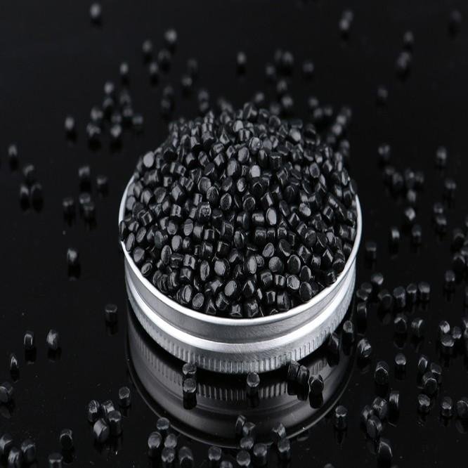 PE Recycled plastic particle outer sheath material black masterbatch for optical 2