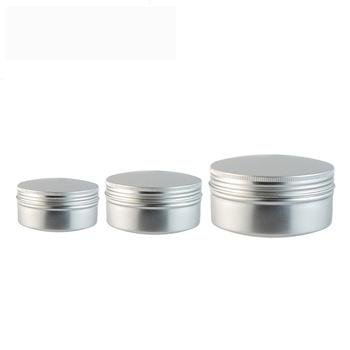 factory aluminum screw top tin box cheap cosmetic jars aluminum candle jar tin f