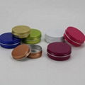 factory aluminum screw top tin box cheap cosmetic jars aluminum candle jar tin f 3