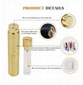 Aluminum twist up fragrance perfume bottle Aluminum perfume atomizer 4