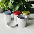 customized size round aluminum tin can with screw cap Cream Jar 2