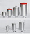 customized size round aluminum tin can with screw cap Cream Jar 5