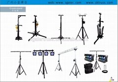 17Ft Heavy Duty Tower Lifter Crank Lighting DJ Concert Stand W Outriggers