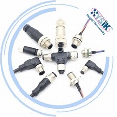 Automation sensor industrial M12 4 pin circular cable connector