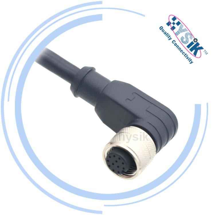 industrial camera cable M12 A-coded,D-coded,X-coded 12 Pin Cable connector