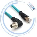 industrial camera cable M12 A-coded,D-coded,X-coded 12 Pin Cable connector 4
