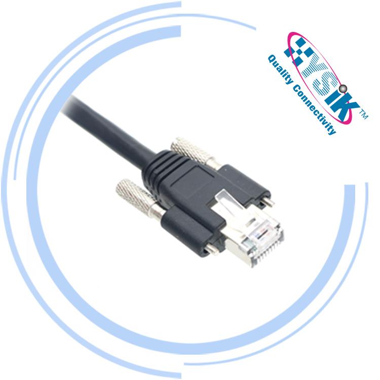 Ethernet M12 cable A-coding 8 Pin male to female cable connector - 12A
