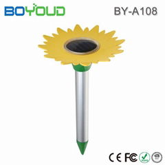 Garden Sunflower Rodent Control Solar Mole Repeller