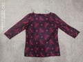 LADY'S POLYESTER LACE JERSEY ROUND NECK TOP 2