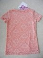 GIRL'S POLYESTER LACE JERSEY TOP