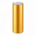 Sleek 330ml Aluminum Cans For Energy Drink