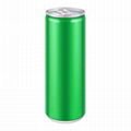 Sleek 330ml Aluminum Cans For Energy Drink 5