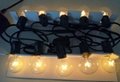  G40 Patio String Lights with 10 Clear Globe Bulbs 3