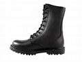 Full Leather Unisex Military Combat Boots of Black (WCB031) 2