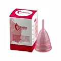2019 new design reusable rubber silicone menstrual cup 4