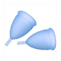 2019 new design reusable rubber silicone menstrual cup 2