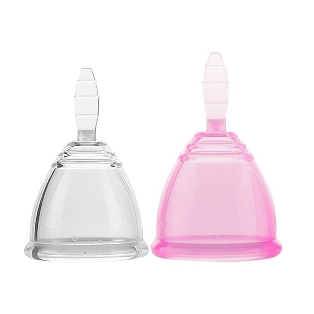 2019 new design reusable rubber silicone menstrual cup