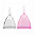 2019 new design reusable rubber silicone menstrual cup 1