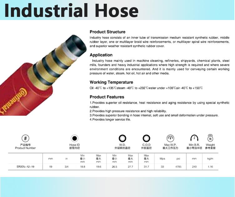 Four Alternating Layers of Spiraled High-tensile Steel Wire High Abrasion Resist