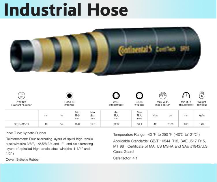 Four Alternating Layers of Spiraled High-tensile Steel Wire High Abrasion Resist 2