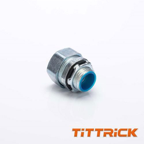 Tittrick Metal Flexible conduit Adaptor Hexagonal Joint High quality Zinc Alloy 4