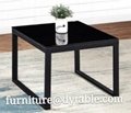 Coffee table metal material living room rectangle