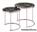 POPULAR CHROMED GOLD COFFEE TABLE END TABLES 