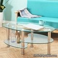 coffee table with chrome leg finish, living room low height dining table, 