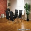 HOT SALE CHROMED LEGS DINING Sets FOR DINING ROOM