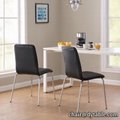 Upholstered Metal Leg Dining Chairs  22