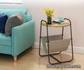round MDF top nordic sofa side table bed side table modern