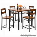 Piece Vintage MDF Height Table Dining Set 