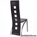 Dining Chairs PU Leather Stainless Steel Contemporary Home Furniture