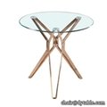 round glass top gold dining table designs stainless steel