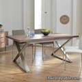 dining table set modern stainless steel table