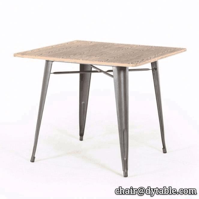 Tables Top with iron legs Dinning Table for restaurant
