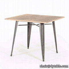 Tables Top with iron legs Dinning Table for restaurant