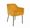 Design sofa dinning chair for hotel 2 chair Modern Upholstered fabric chair