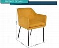 Design sofa dinning chair for hotel 2 chair Modern Upholstered fabric chair