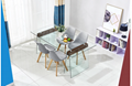 living room home furniture morden glass dining tables designs 