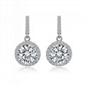 Sterling Jewelrys Halo Stud Earrings  Wholesale Body Jewelry