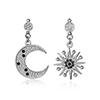  Dangles Designer | Personality 925 Silver Dangles Jewelers | Moon And Star Earr