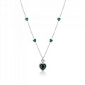Silver Jewelry Wholesale Zircon Necklace Enamel Jewelry For Women 1