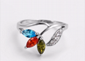 Ruby & Blue Topaz & Peridot Rings | Customized Jewelry Manufacturer | 925 Sterli