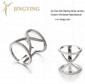 Sterling silver jewelry ring pendant bangle earrings design manufacturer 1