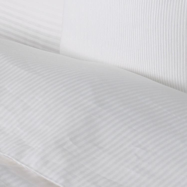 Eliya Luxury Designs Satin Stripe 100 Pure Cotton Single Bedding Linen Sheet Set 3