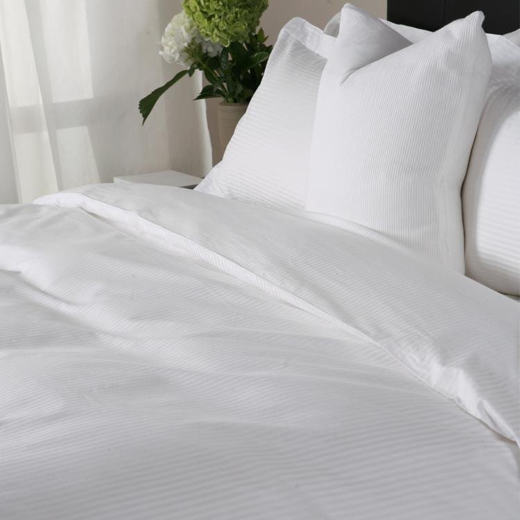 Eliya Luxury Designs Satin Stripe 100 Pure Cotton Single Bedding Linen Sheet Set 5