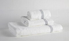 Eliya ISO9001 woven embroidered towels bath set luxury hotel 100% cotton