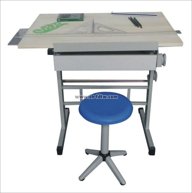 工程制图桌绘图桌机械制图桌机械教室学生桌教师桌 3